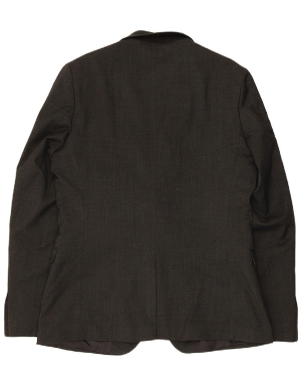 Giacca blazer da uomo a 2 bottoni Ben Sherman IT 42 XL lana nera