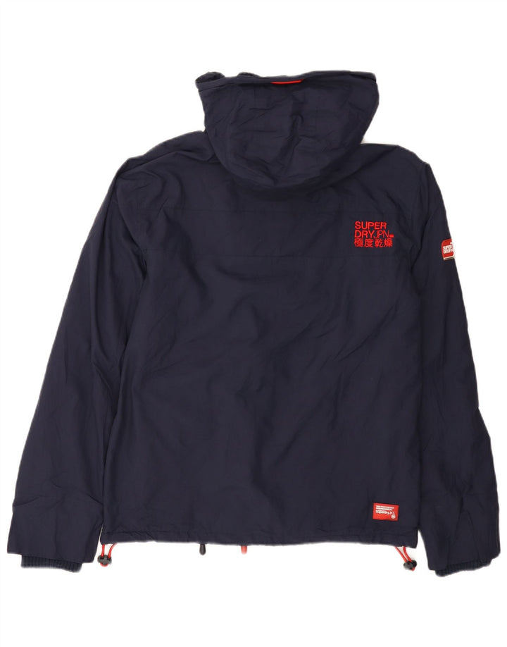 Giacca a vento grafica da donna Superdry UK 14 medio blu navy