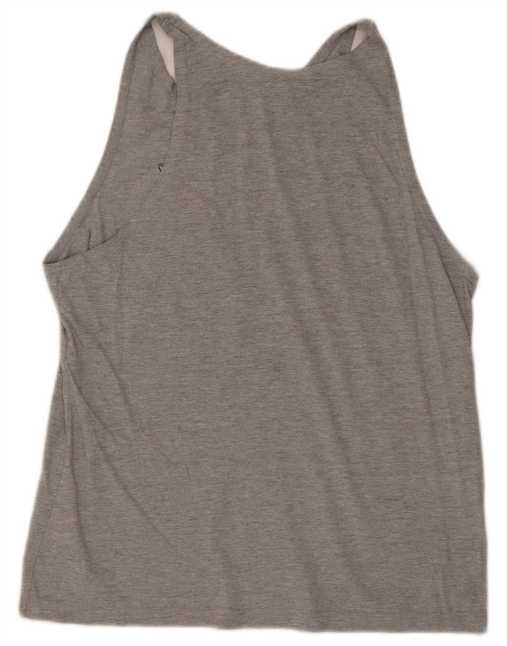 Canotta Reebok da uomo in cotone chiazzato grigio medio