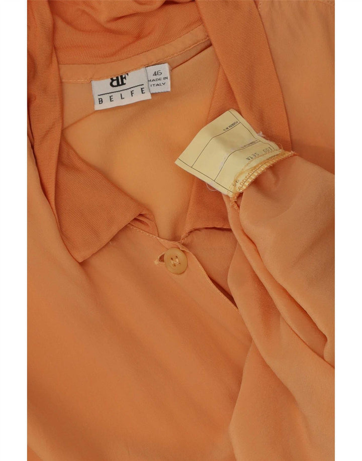 Belfe & Camicia a maniche corte da donna Camicetta IT 46 Large Rosa Seta