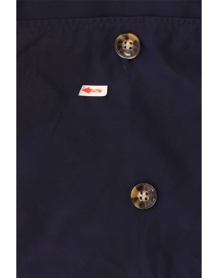 Trench corto da donna Marks & Spencer UK 14 grande poliestere blu navy