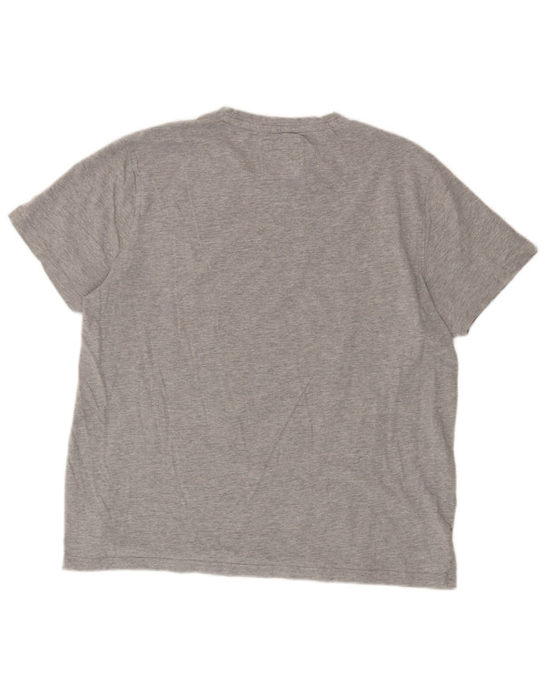Crew Clothing T-shirt da uomo Top XL in cotone grigio