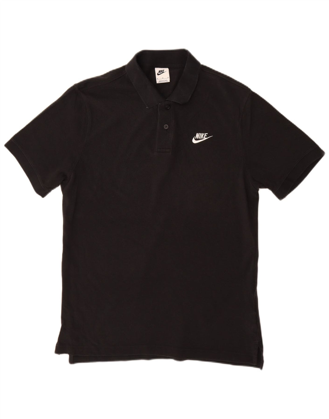 Polo Nike da uomo in cotone nero medio