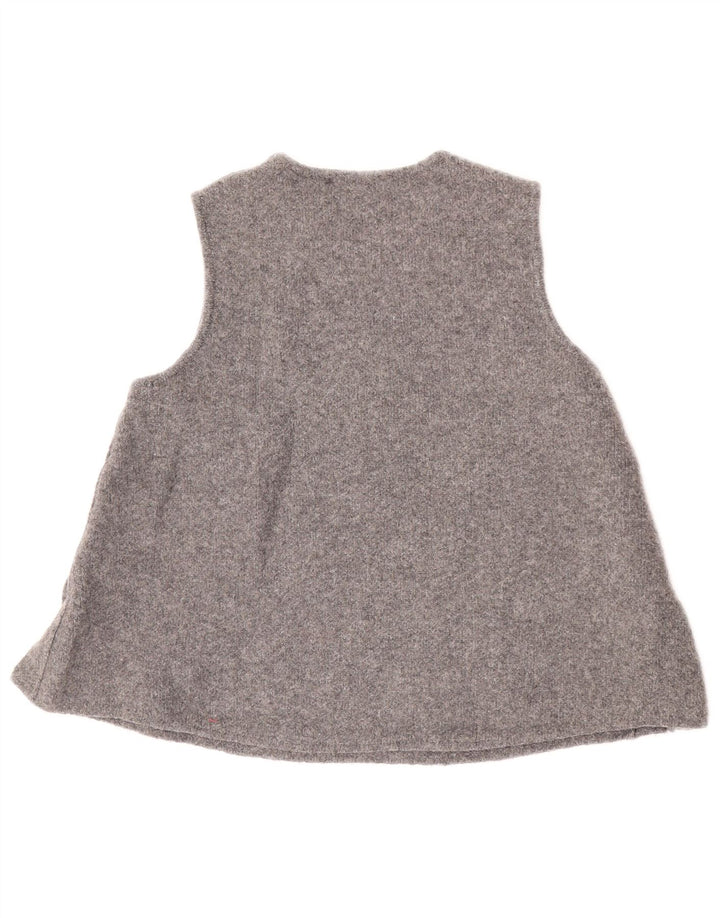 Canotta canotta da donna Zara UK 10 piccola in lana grigia