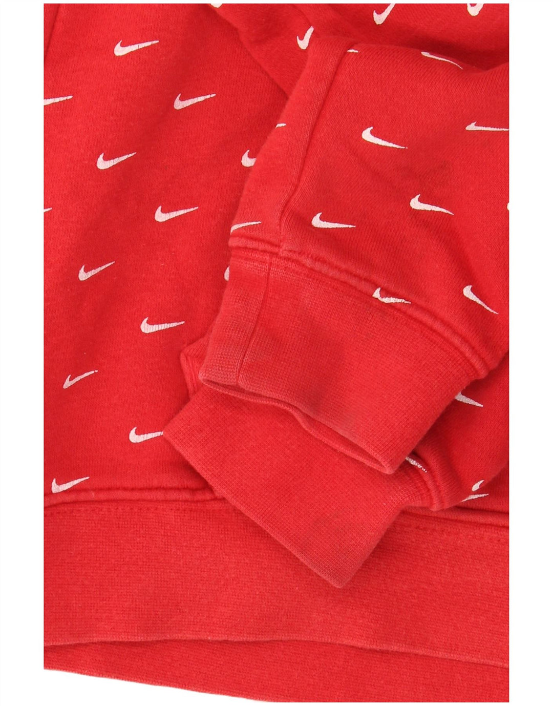 Felpa con cappuccio da bambino Nike 6-7 anni in cotone rosso