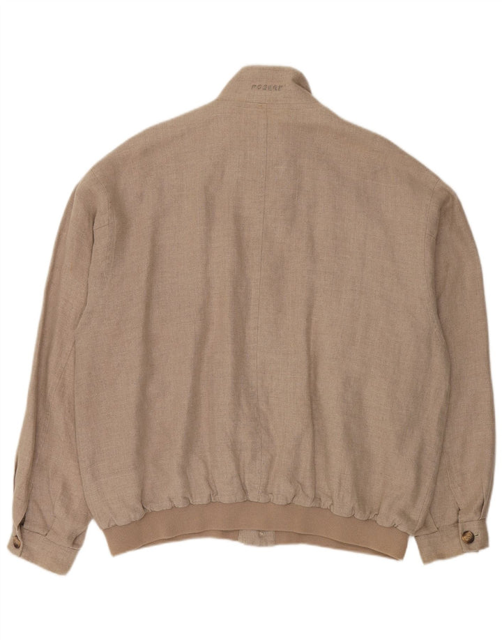 Giubbotto bomber da uomo Rosner EU 52 XL Lino beige