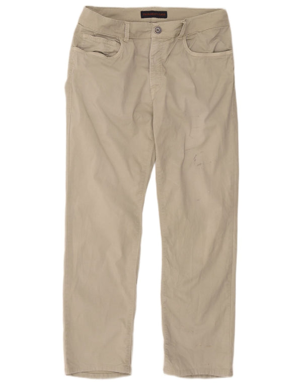 Pantaloni Casual Dritti Uomo Trussardi W34 L26 Grigi
