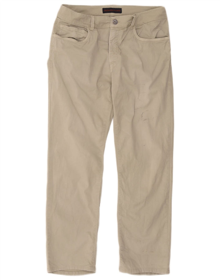 Pantaloni Casual Dritti Uomo Trussardi W34 L26 Grigi