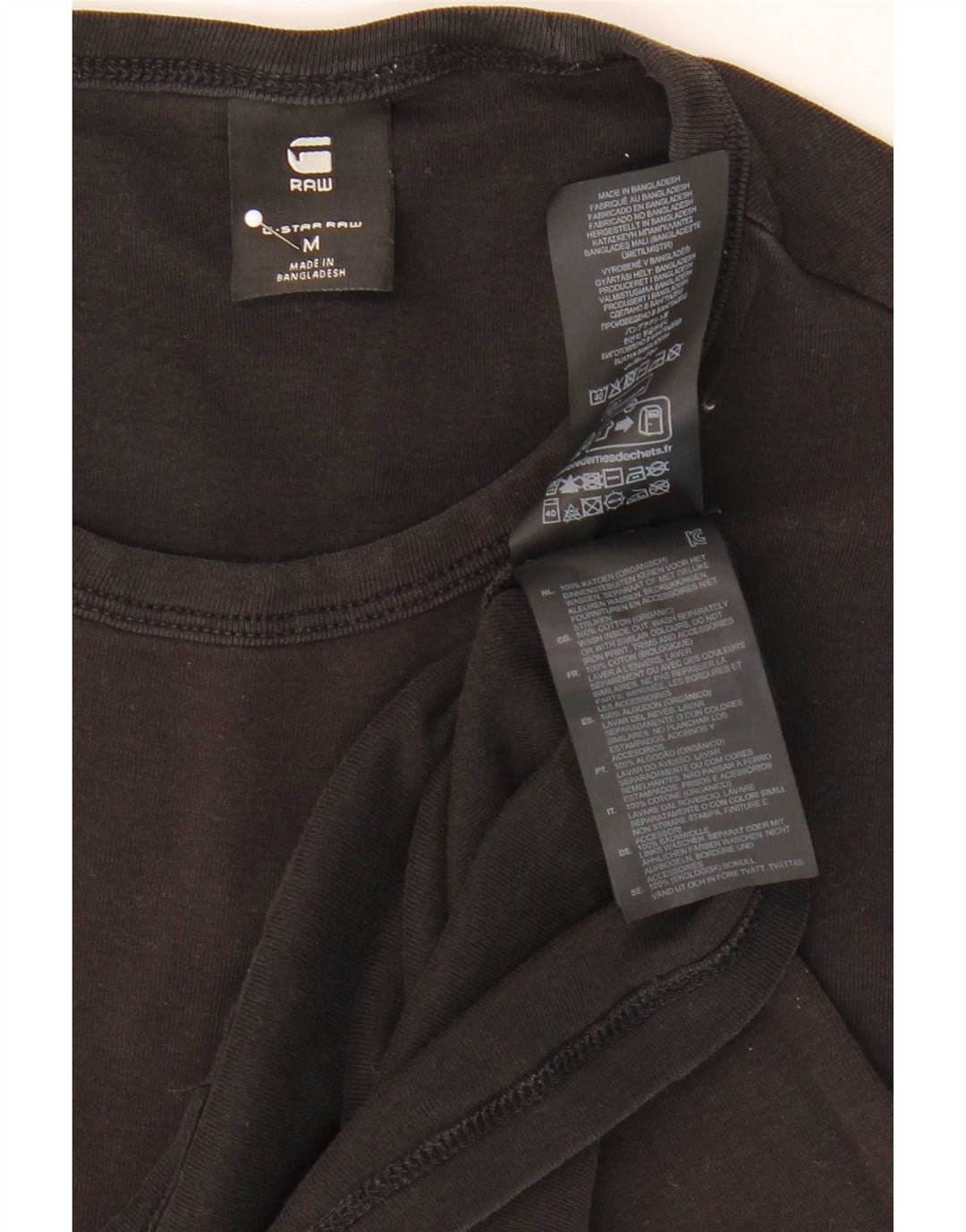 T-shirt da uomo G-Star Top in cotone nero medio