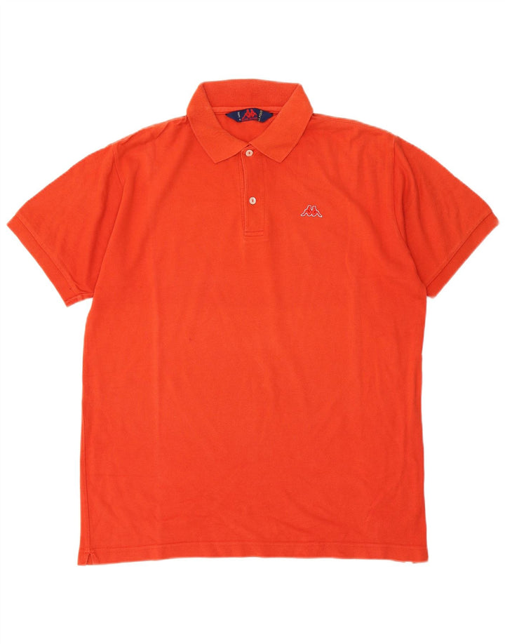 Polo Uomo KAPPA Large Arancione Cotone