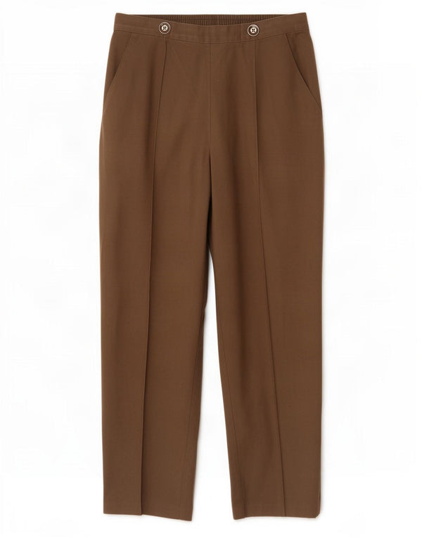 Pantaloni casual dritti da donna Marks & Spencer UK 8 piccoli W26 L26 Marrone