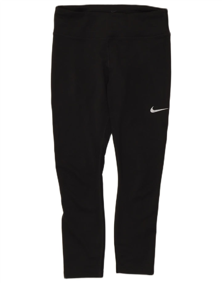 Leggings Nike Dri Fit Crop da donna UK 12 medio nero poliestere