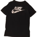 T-shirt grafica da ragazzo Nike Top 10-11 anni cotone nero medio