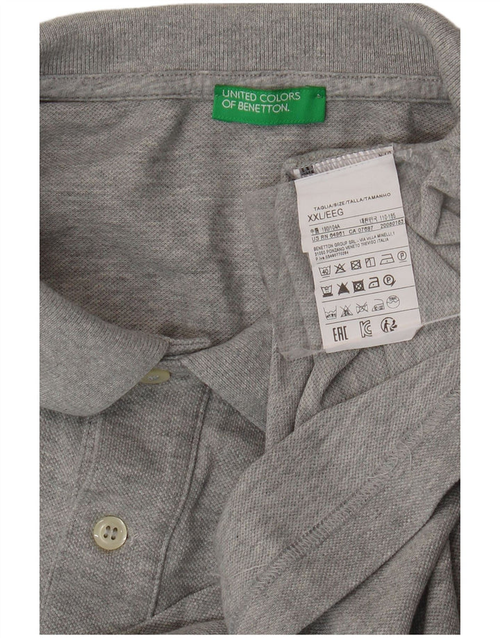 Polo Uomo BENETTON 2XL Cotone Grigio