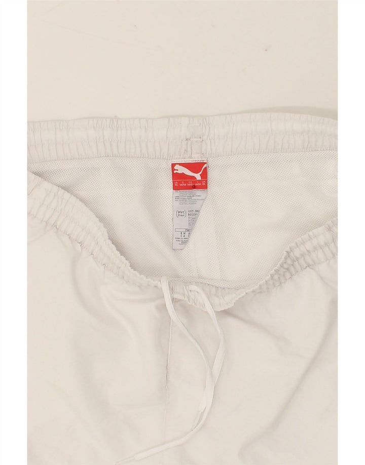 PUMA Mens Sport Shorts XL White Polyester Vintage Puma and Second-Hand Puma from Messina Hembry 