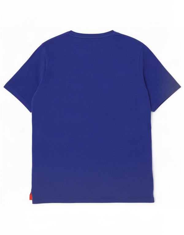 T-shirt da uomo Superdry Top XL in cotone chiazzato blu