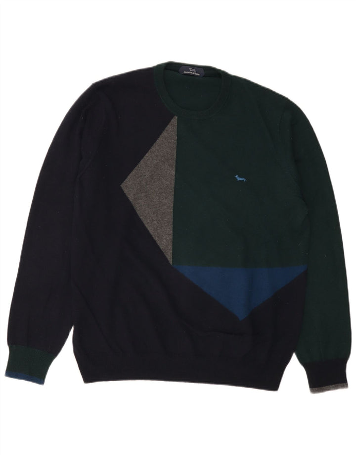 Maglione maglione girocollo da donna Harmont & Blaine UK 16 grande multicolore