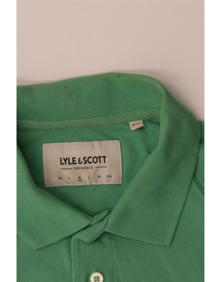 Polo da uomo Lyle & Scott in cotone verde medio