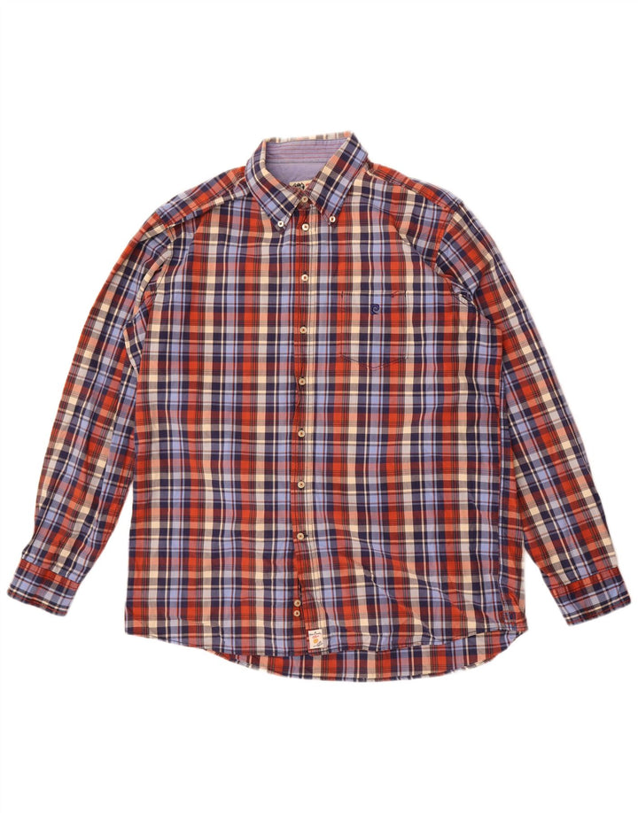 Camicia da uomo Pierre Cardin XL a quadri multicolore