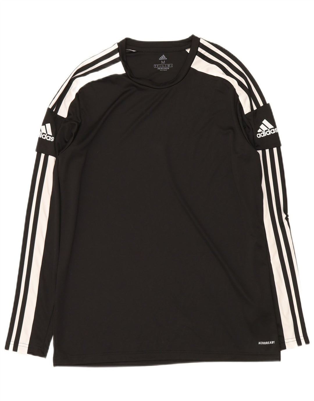 Top Adidas Aeroready da uomo a maniche lunghe in poliestere nero medio