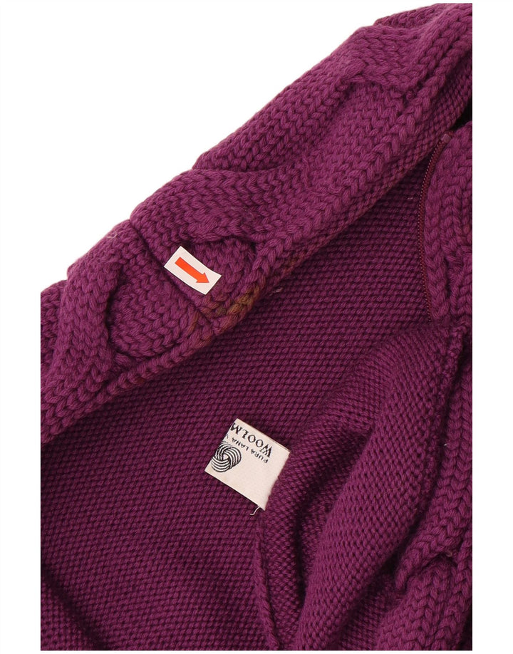 Luisa Spagnoli Maglia Cardigan Donna XL Viola Lana