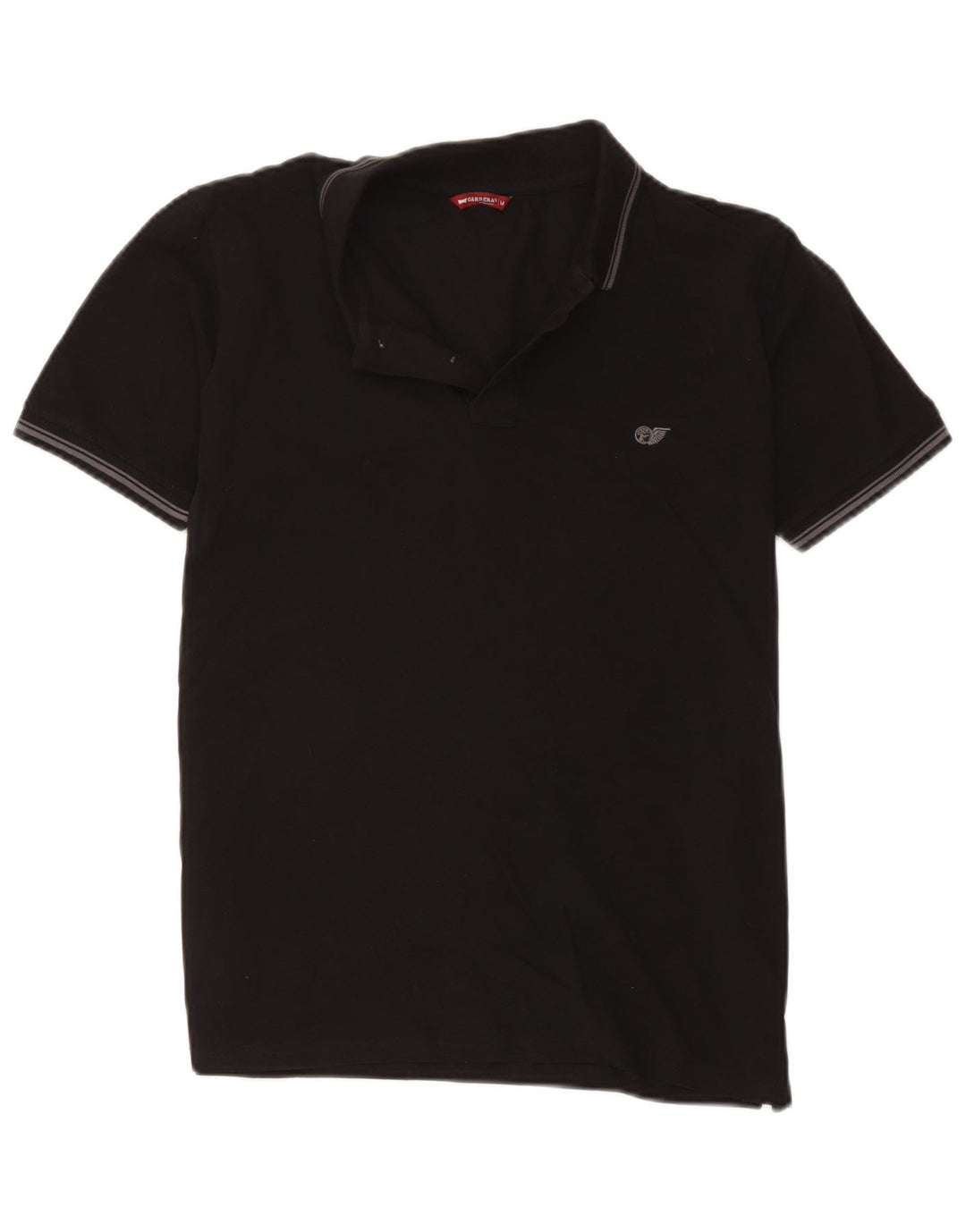 Polo da uomo Carrera in cotone nero medio