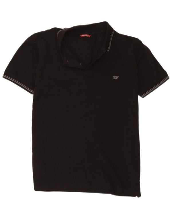 Polo da uomo Carrera in cotone nero medio