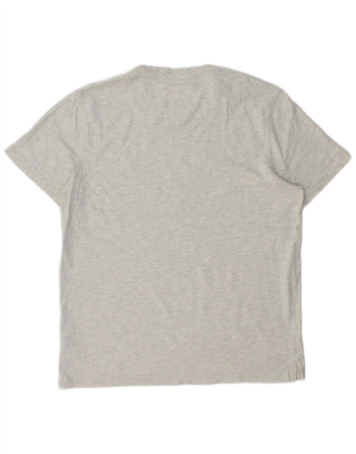 CREW CLOTHING T-shirt da uomo Top in cotone mélange grigio medio