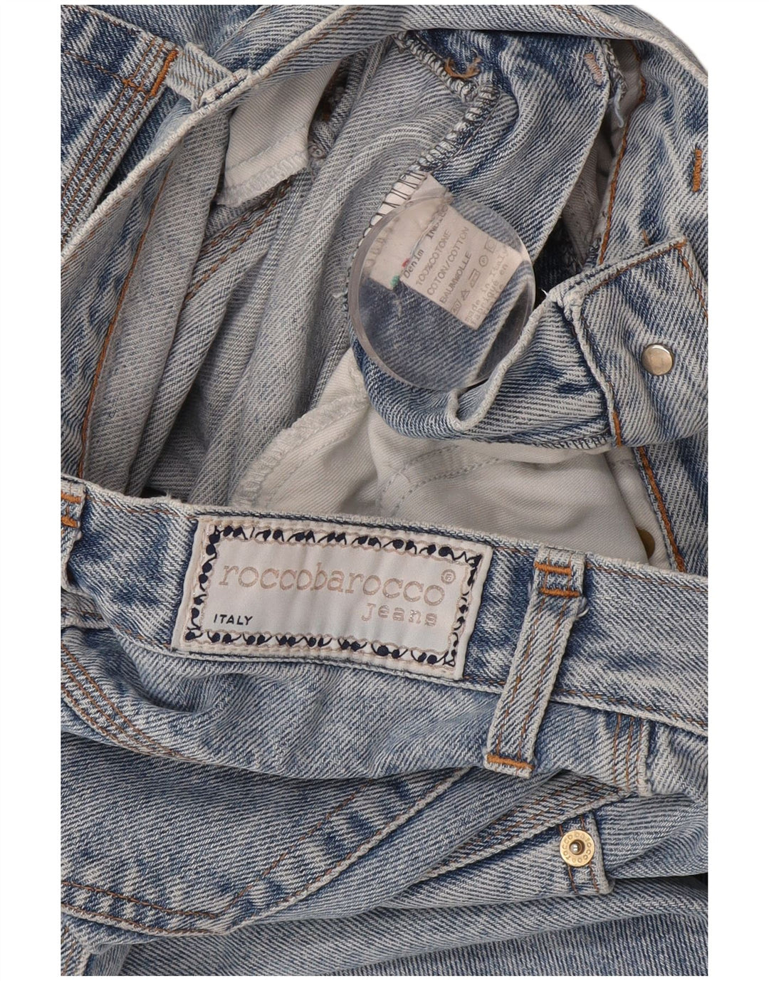 Jeans affusolati da donna Roccobarocco W28 L27 cotone blu