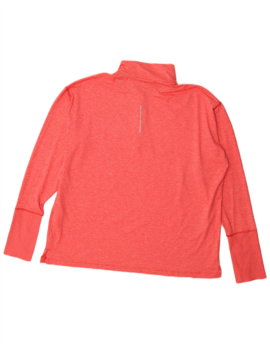 Nike Dri Fit Top manica lunga da donna UK 18 XL Poliestere screziato rosa