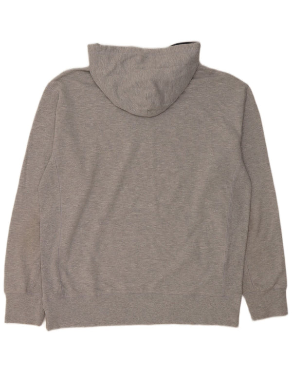 Felpa con cappuccio grafica da uomo NFL Patriots, grande in cotone grigio
