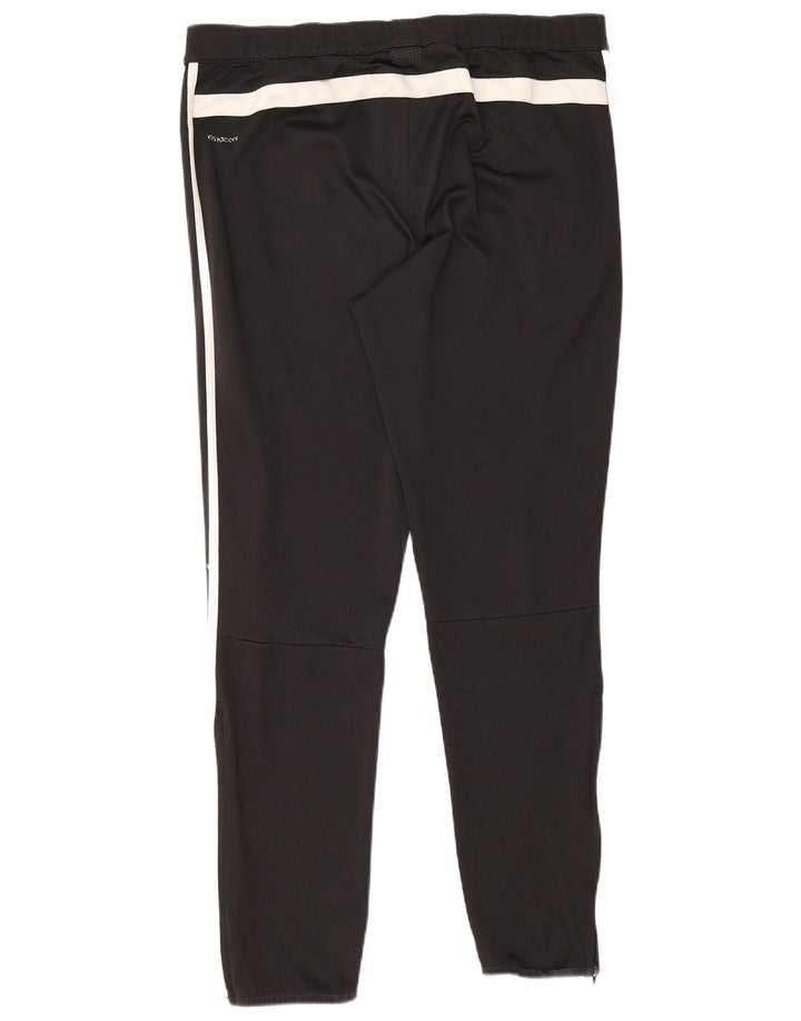 Pantaloni da tuta Adidas Climacool da uomo grandi in poliestere color block nero