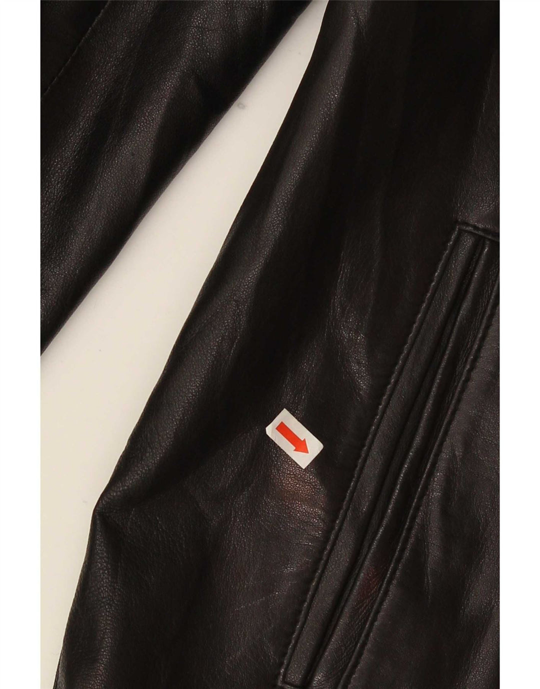 Giacca in Pelle Donna Lavorazione Artigiana IT 44 Media Nera Classica