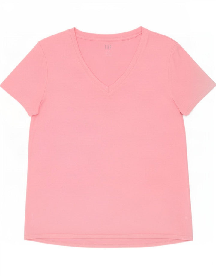 Gap T-shirt da donna Top UK 10 Small Rayon rosa