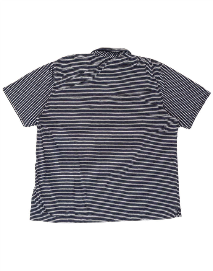 VINEYARD VINES Polo da uomo vestibilità classica XL cotone gessato blu navy