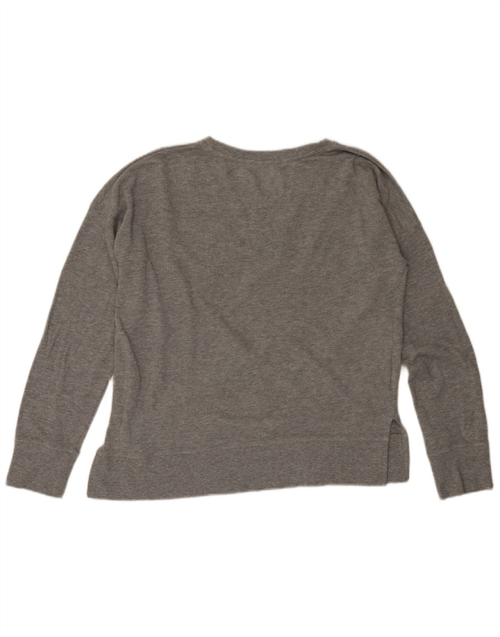 Felpa grafica da donna Tommy Hilfiger Jumper UK 10 Small Grey Flecked