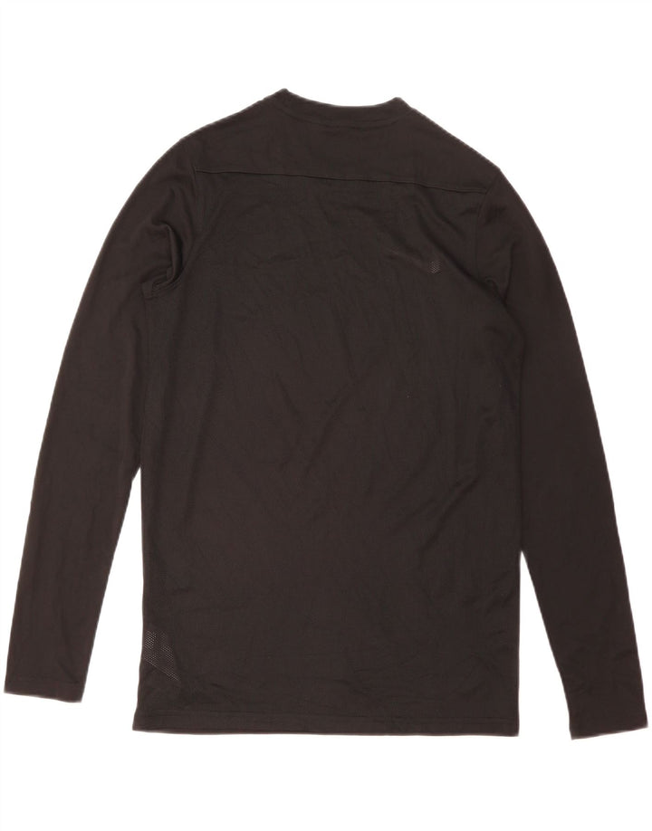 Maglia Nike Dri Fit da uomo a maniche lunghe, poliestere nero medio
