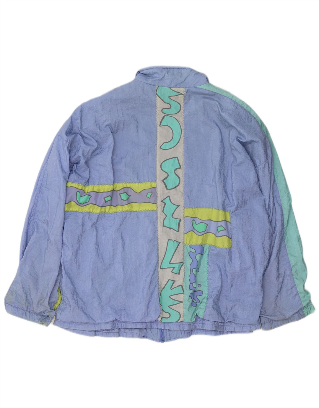 Giacca da ginnastica oversize da donna Adidas UK 16 Large Purple Geometric
