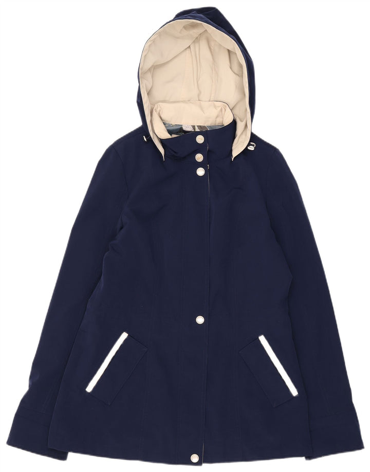 Giacca a vento con cappuccio da donna Nautica UK 14 poliestere medio blu navy