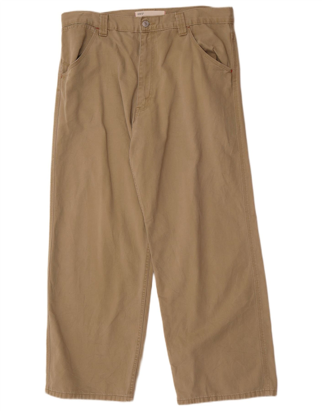 Pantaloni larghi da uomo Levi's W36 L30 in cotone beige