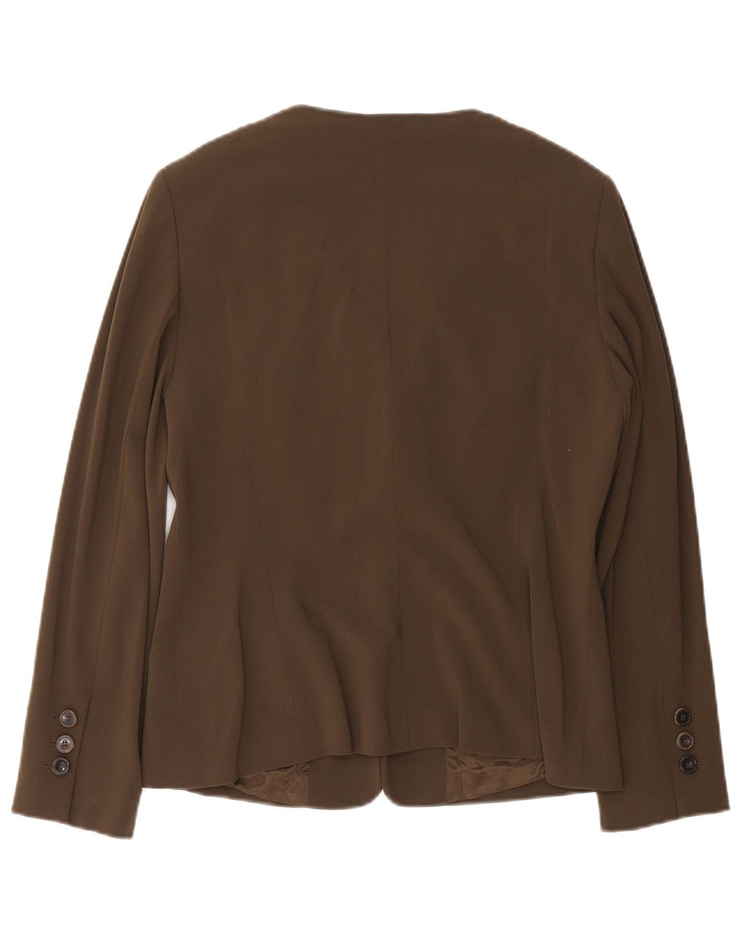 Giacca blazer da donna a 2 bottoni Escada EU 40 lana marrone medio