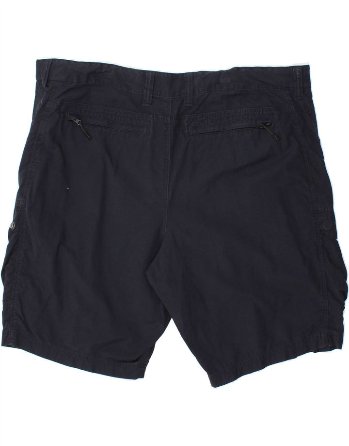 MARKS & SPENCER Mens Cargo Shorts W44 2XL Navy Blue Cotton Vintage Marks & Spencer and Second-Hand Marks & Spencer from Messina Hembry 