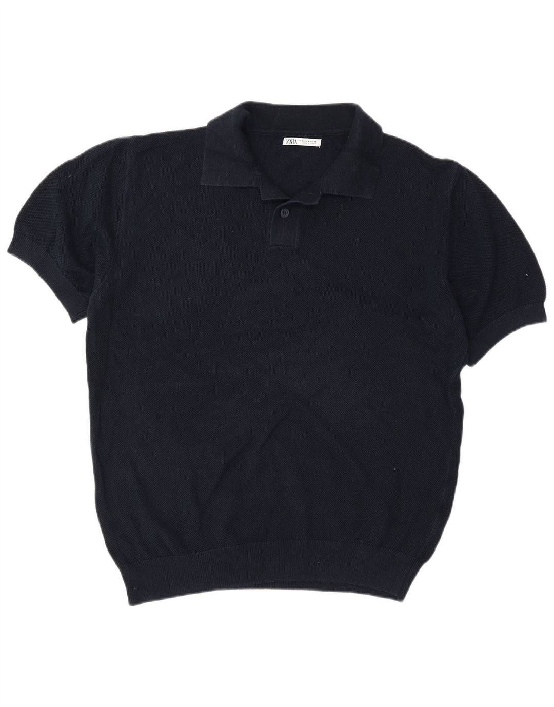 Polo Zara da uomo di colore blu navy medio