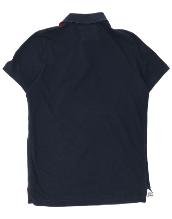 Polo da rugby da uomo Superdry 2XL in cotone blu navy