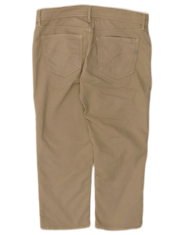 Pantaloni Capri Donna Gas W27 L18 Cotone Beige