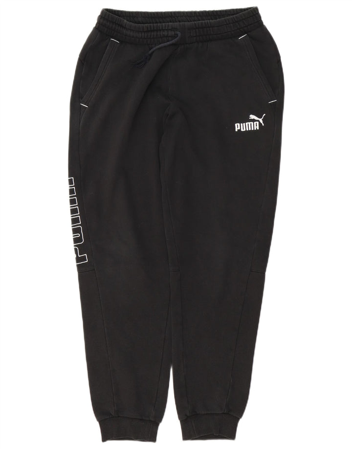 Pantaloni da tuta grafica da uomo Puma Joggers medio cotone nero