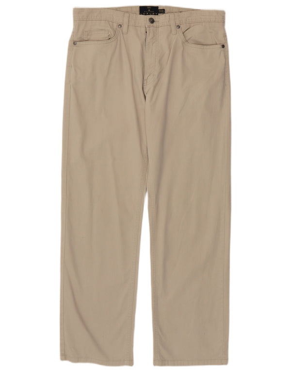 Pantaloni casual dritti Marks & Spencer da uomo blu Harbour W34 L29 Beige
