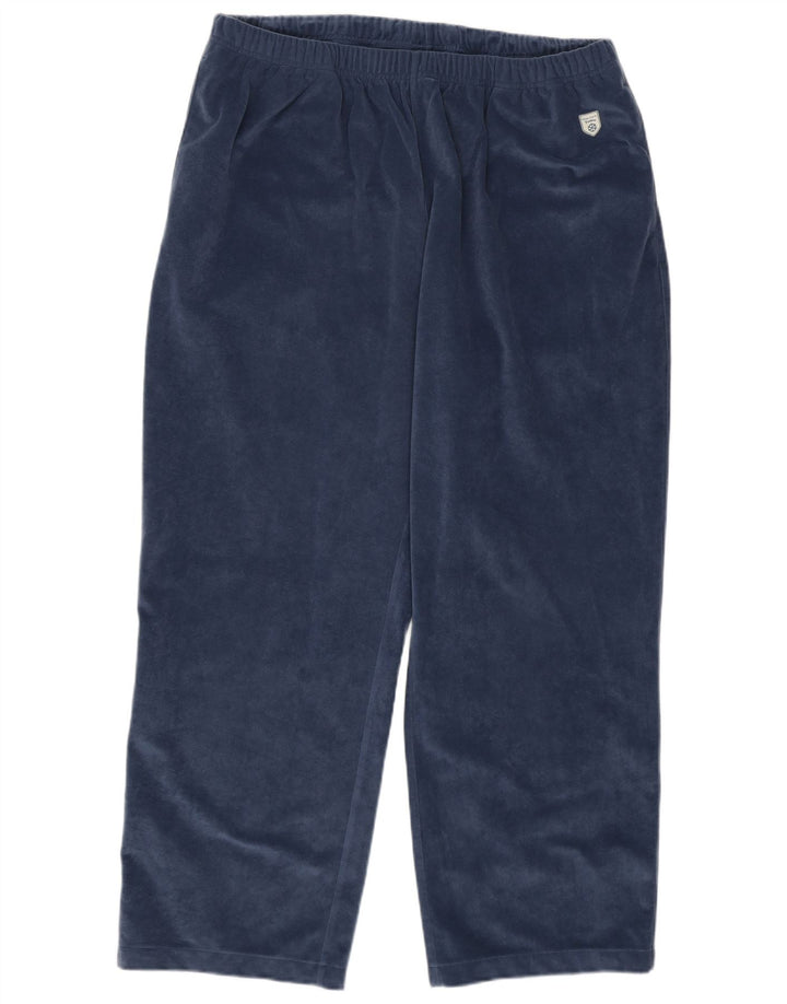 Pantaloni da tuta da uomo in velluto Diadora Large in poliestere blu navy