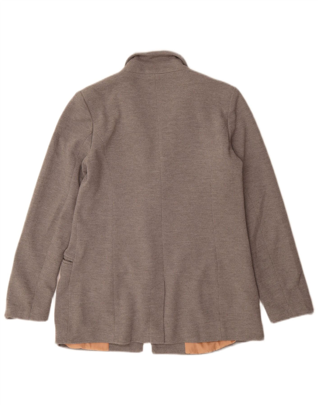 Giacca blazer da donna a vestibilità ampia con 1 bottone Oasis UK 10 piccola in poliestere grigio