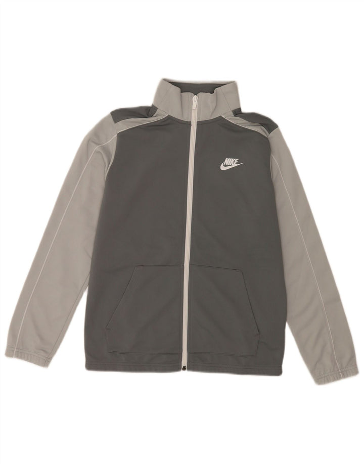 Giacca superiore della tuta da ragazzo Nike 12-13 anni Large in poliestere color block grigio